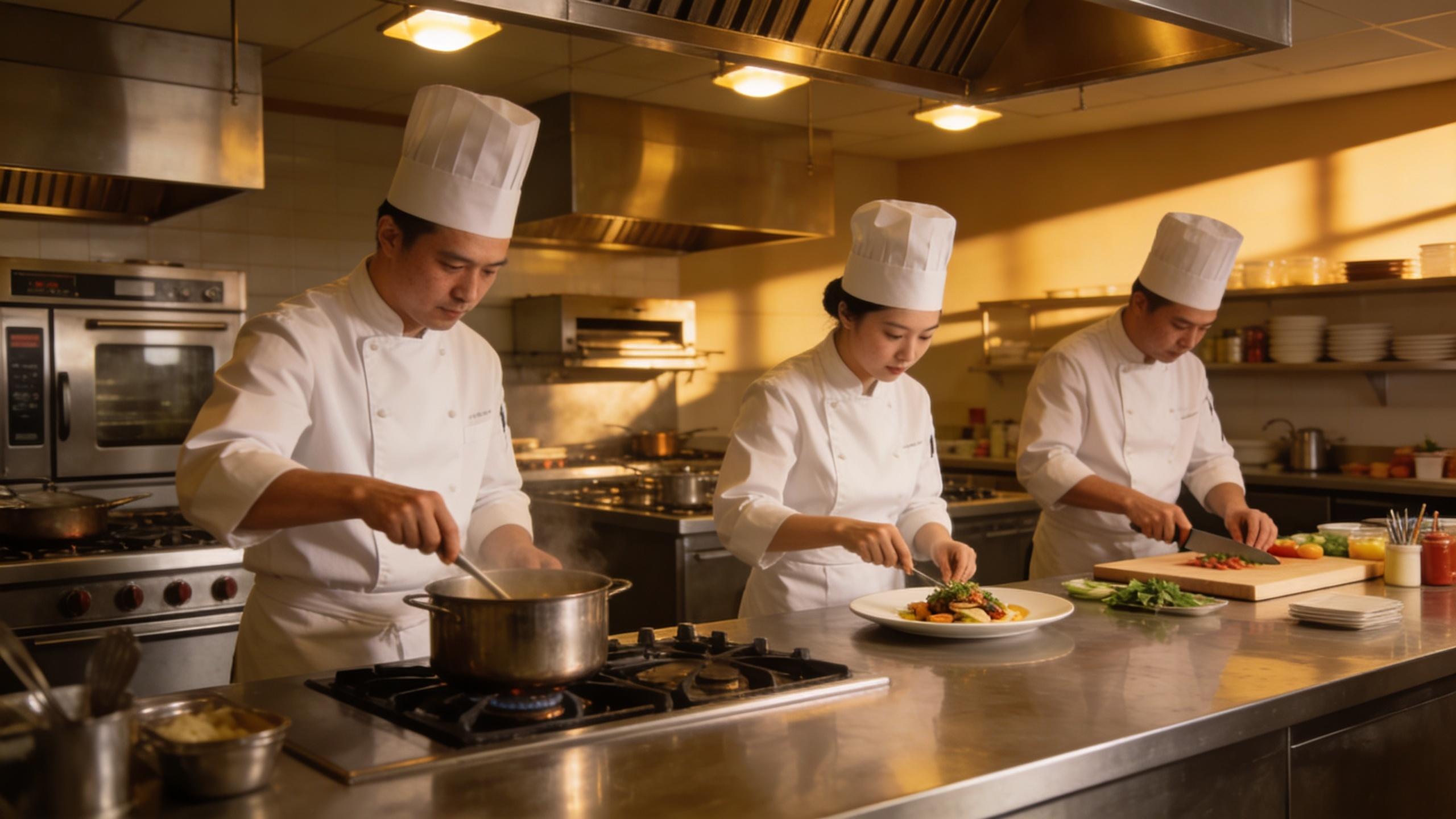 Professional culinary kitchen
